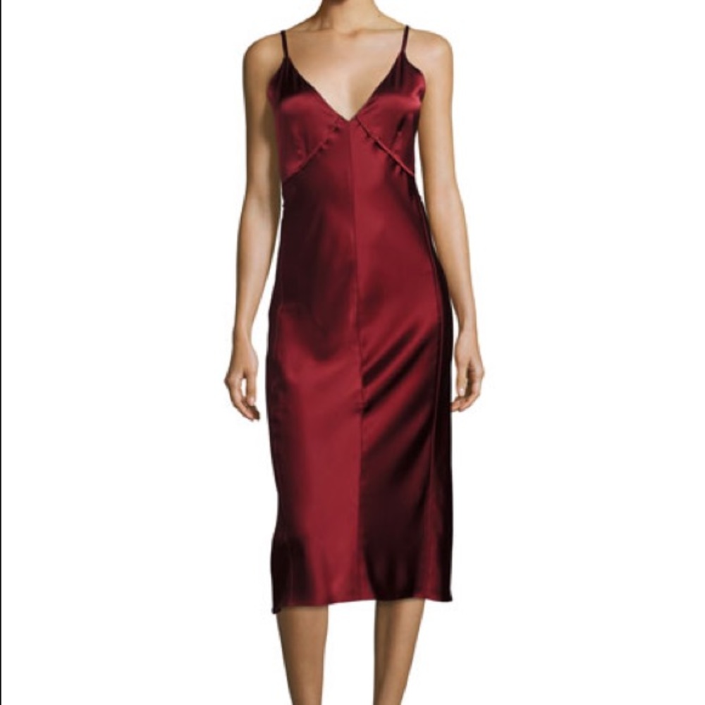 Helmut Lang Red Slip Dress